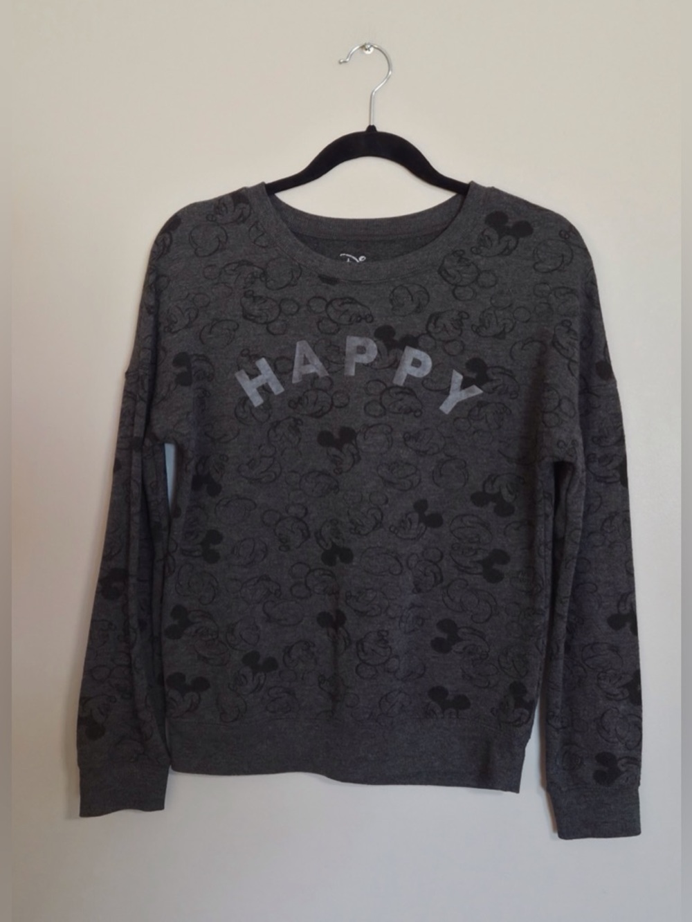 Women’s Size Small Disney Lightweight Mickey Sweatshirt